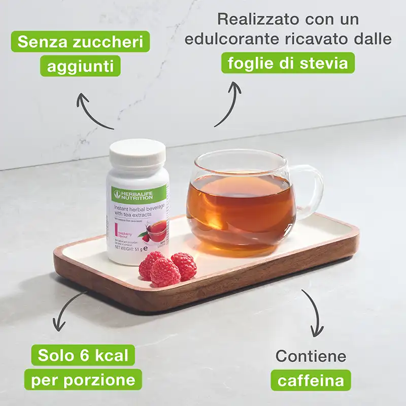 Infuso a Base di Erbe 51g gusto Lampone