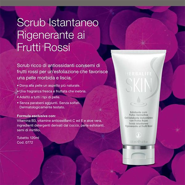 Scrub Istantaneo Rigenerante ai Frutti Rossi